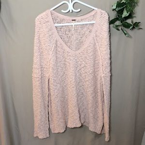Pink Free People Sweater ✨